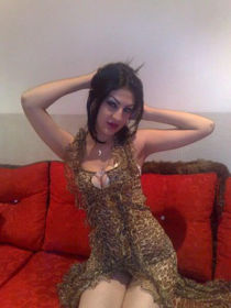 Romanian beauty posing on