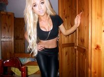 Blonde wifey smoking an